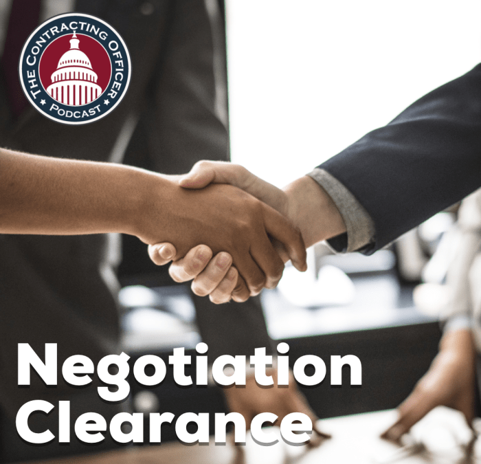 238 – Negotiation Clearance