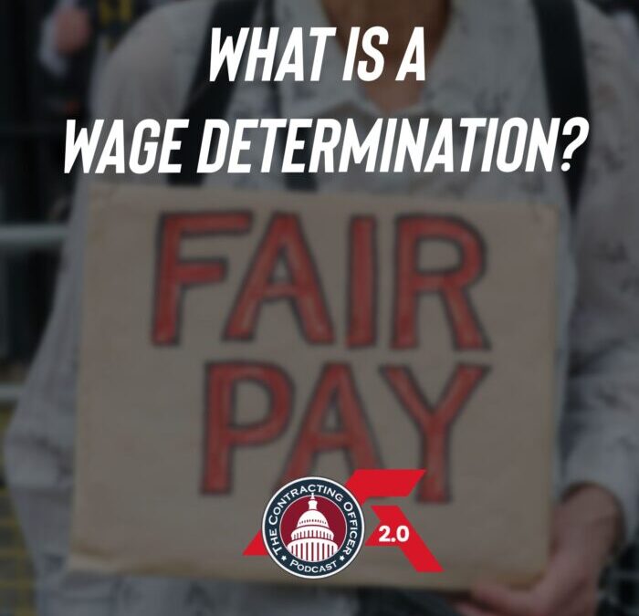 459 – What is a Wage Determination?