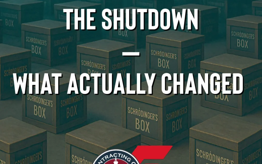542- Opening the Box After the Shutdown—What Actually Changed
